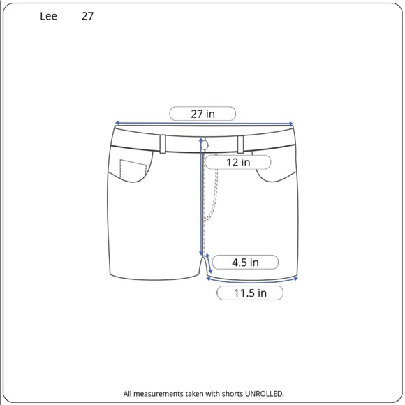 Vintage 90's Lee High Waisted Denim Shorts 27 - Picture 6 of 6